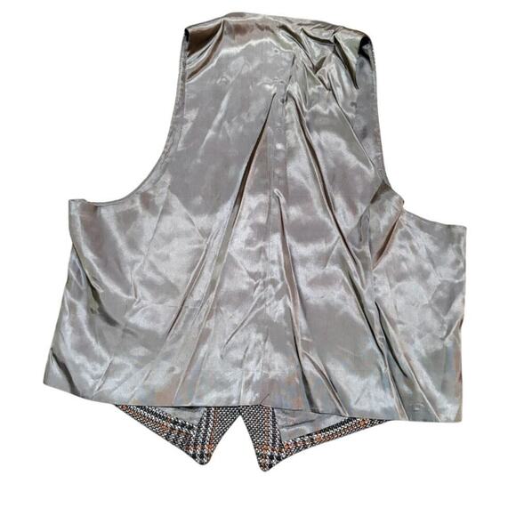 1970s Vintage Wool Vest with Gold Buttons – 18" PTP - Picture 3 of 3